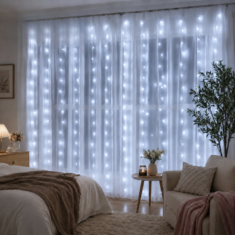 Fairy Light Curtain - Светодиодная гирлянда-занавес длиной 3/4/6 м с