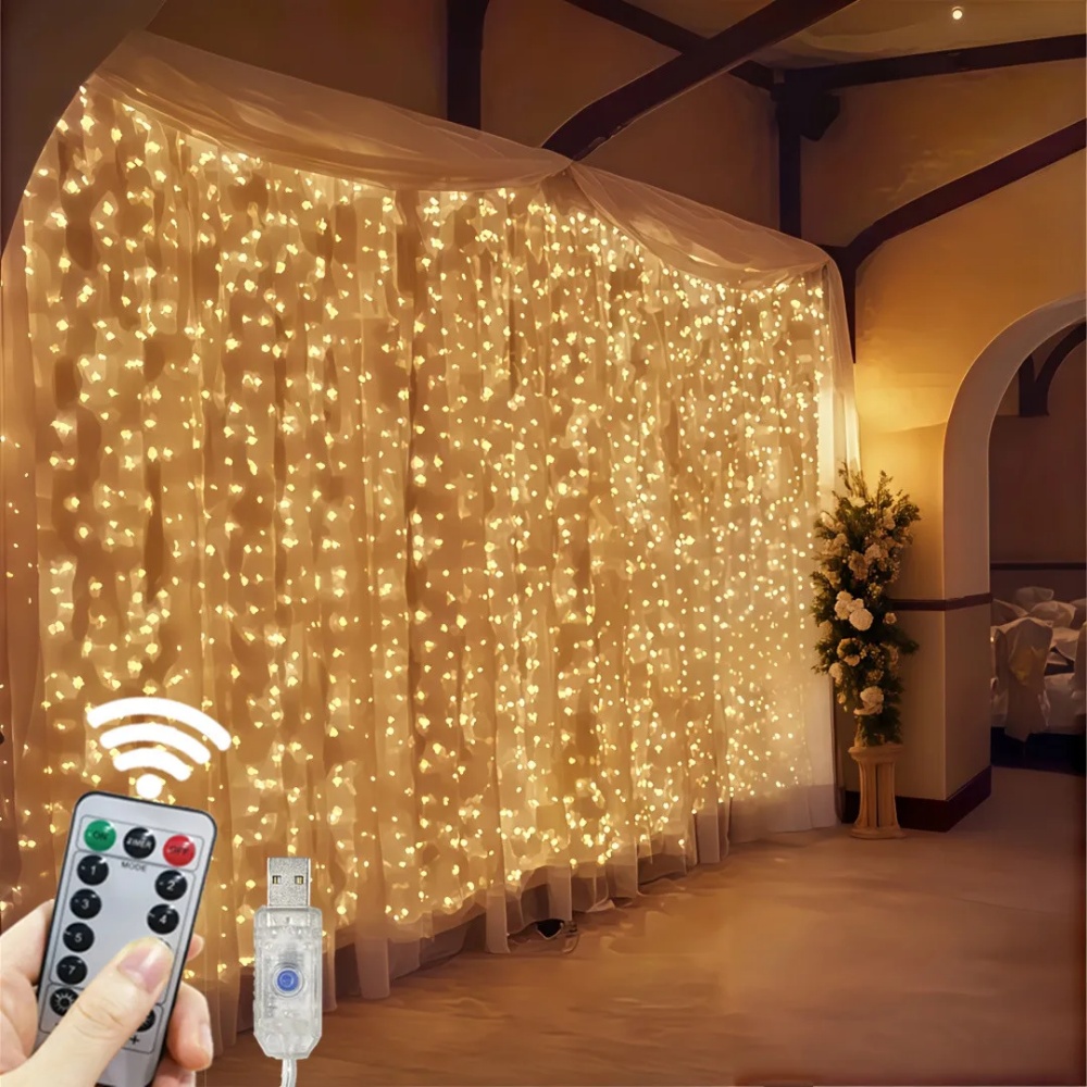 Fairy Light Curtain - Светодиодная гирлянда-штора 3/6 м с USB-питанием