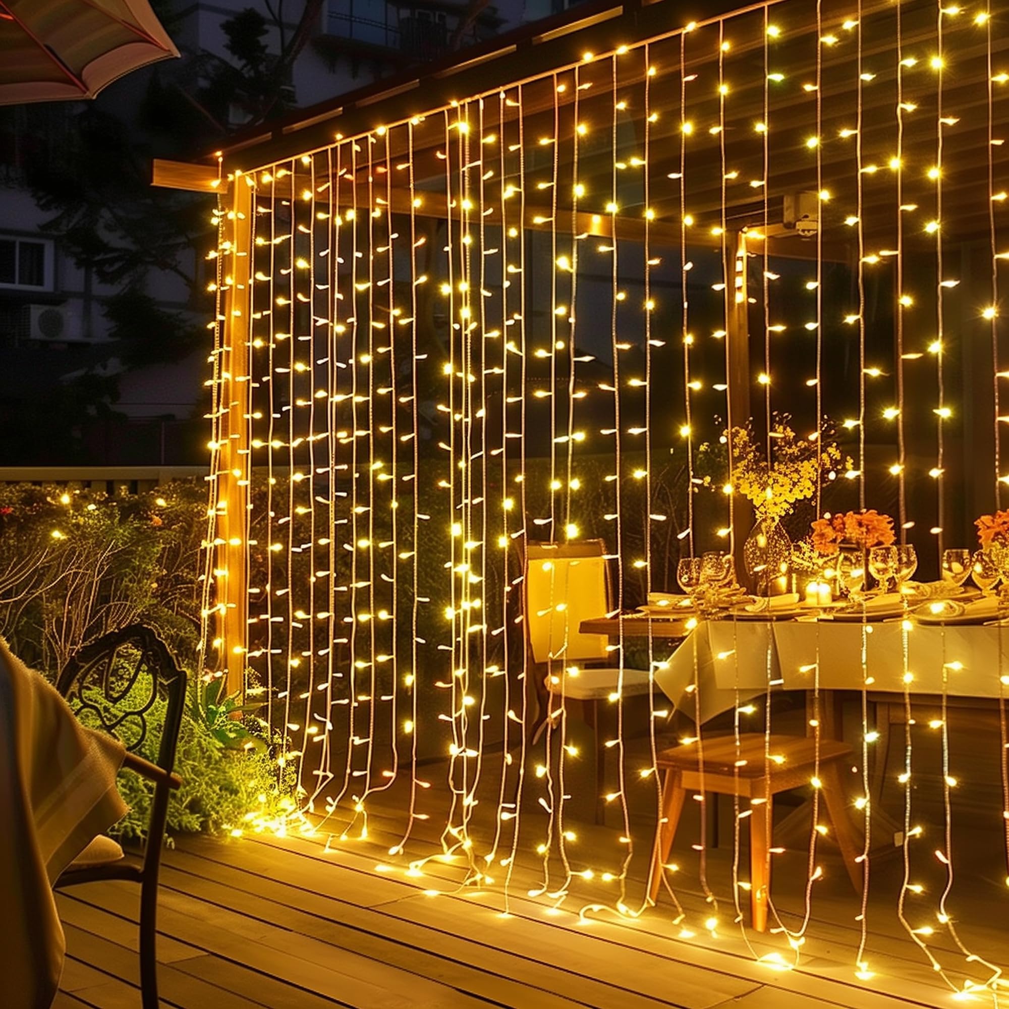 Fairy Light Curtain - Яркие светодиодные гирлянды Dazzle Bright 300,