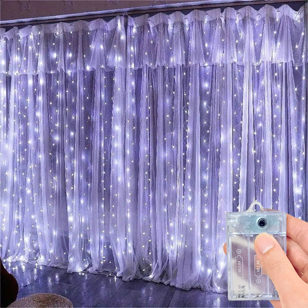 Светодиодная гирлянда-штора 3/ – обзор и цена Fairy Light Curtain