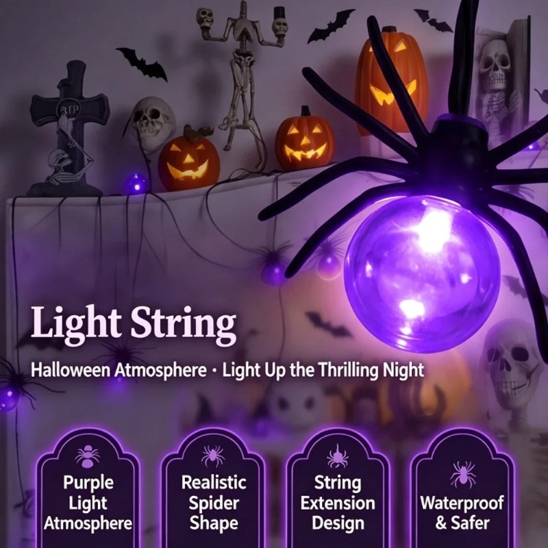 Светодиодные гирлянды-пауки на – обзор и цена String Light Outdoor
