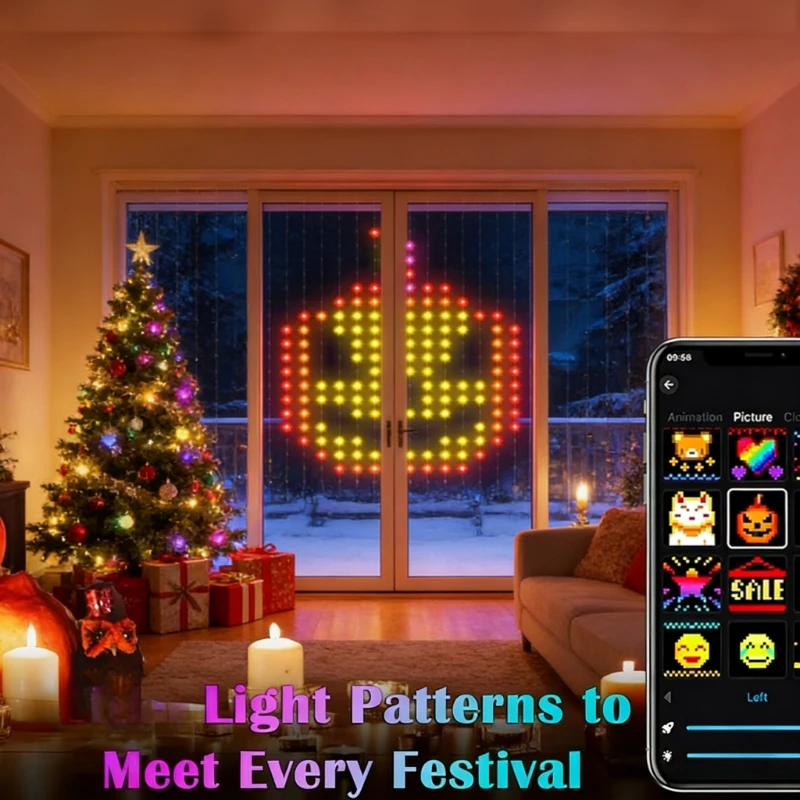 Умные светодиодные занавески н – обзор и цена Fairy Light Curtain