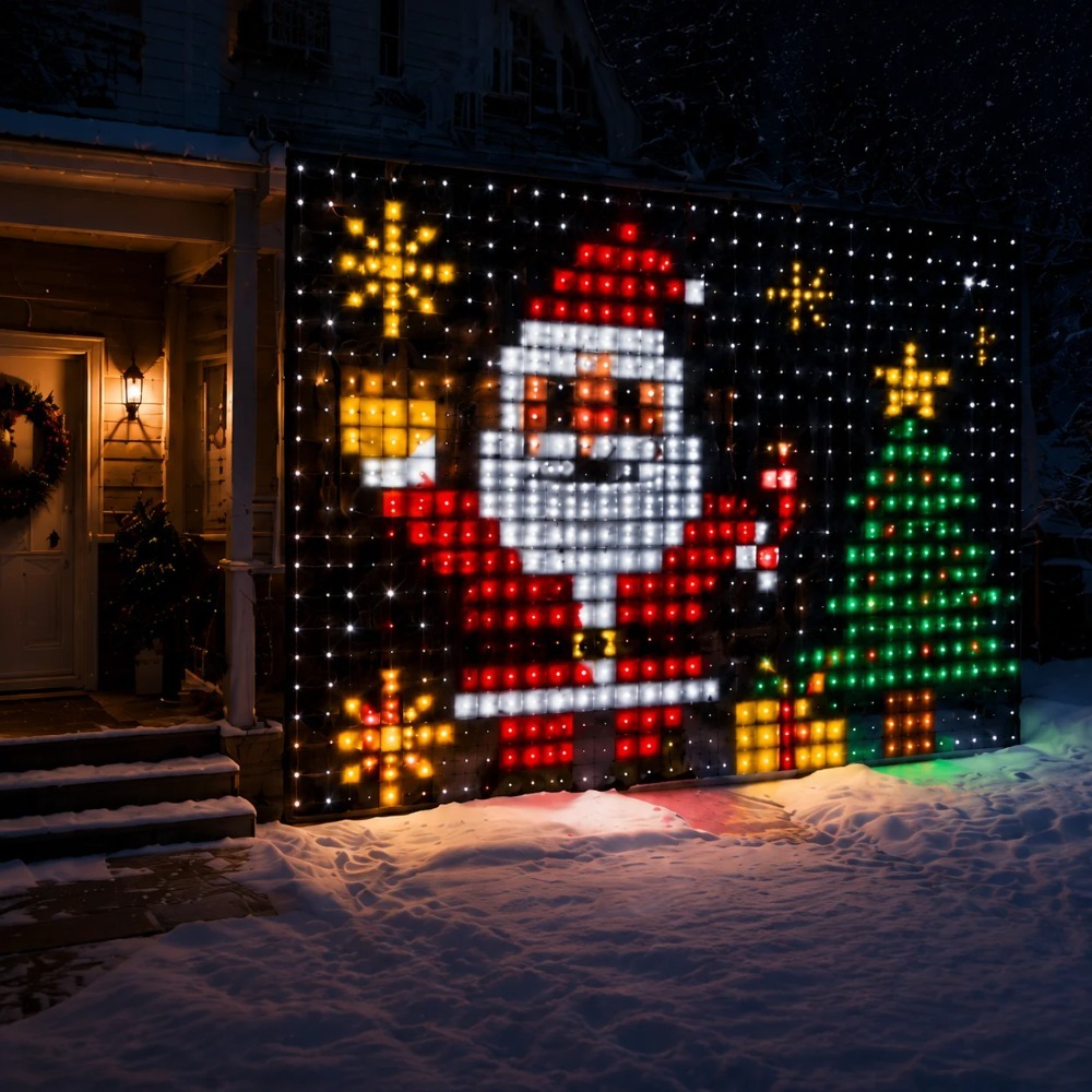 Светодиодные пиксельные занаве – обзор и цена Fairy Light Curtain