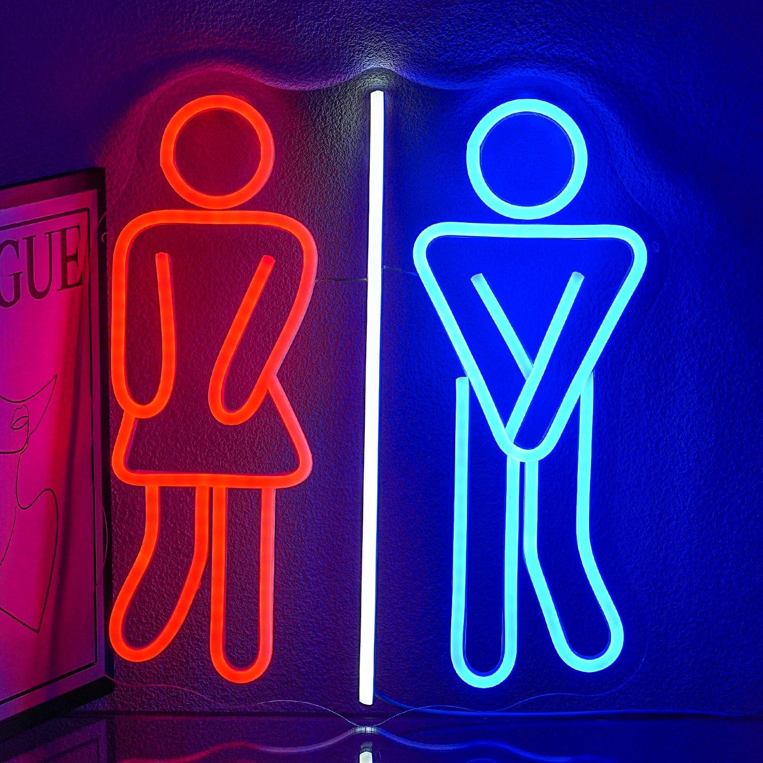 Неоновые вывески для туалетов, – обзор и цена Office Lighting Decor