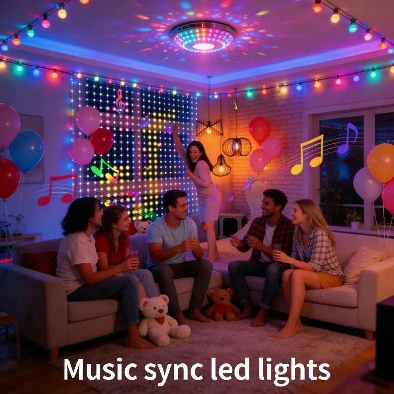 Светодиодные занавески с управ – обзор и цена Fairy Light Curtain