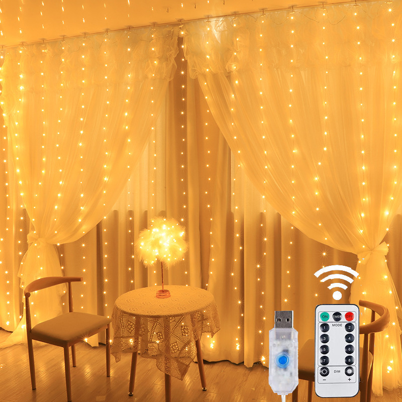 USB СВЕТОДИОДНАЯ Гирлянда-зана – обзор и цена Fairy Light Curtain