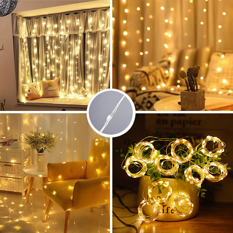 USB СВЕТОДИОДНАЯ Гирлянда-зана – обзор и цена Fairy Light Curtain