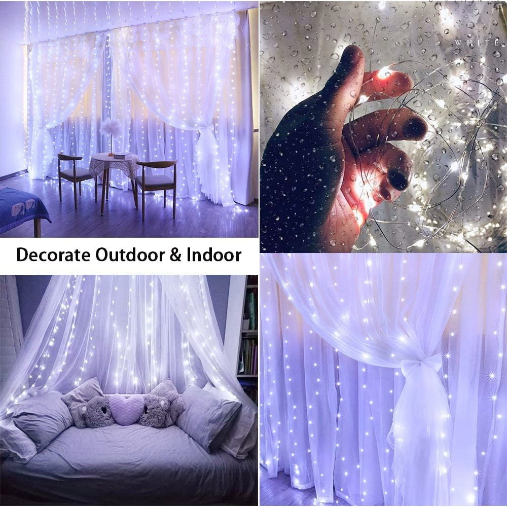 USB СВЕТОДИОДНАЯ Гирлянда-зана – обзор и цена Fairy Light Curtain