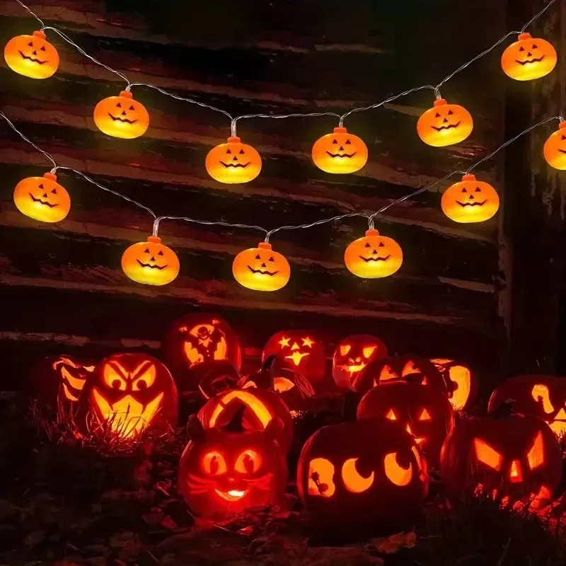 Гирлянда с тыквенными фонарями – обзор и цена String Light Outdoor