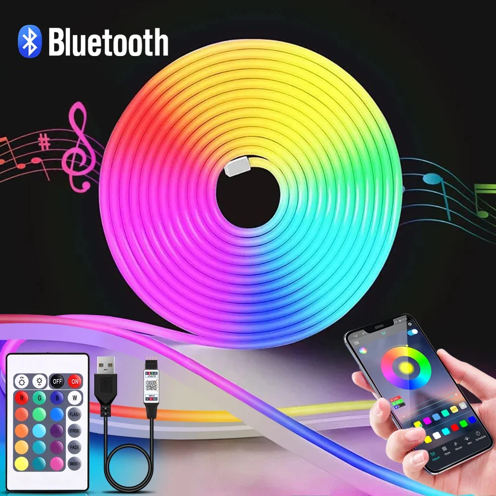 1-5 м RGB светодиодный неоновы – обзор и цена Lighting Decoration For Home
